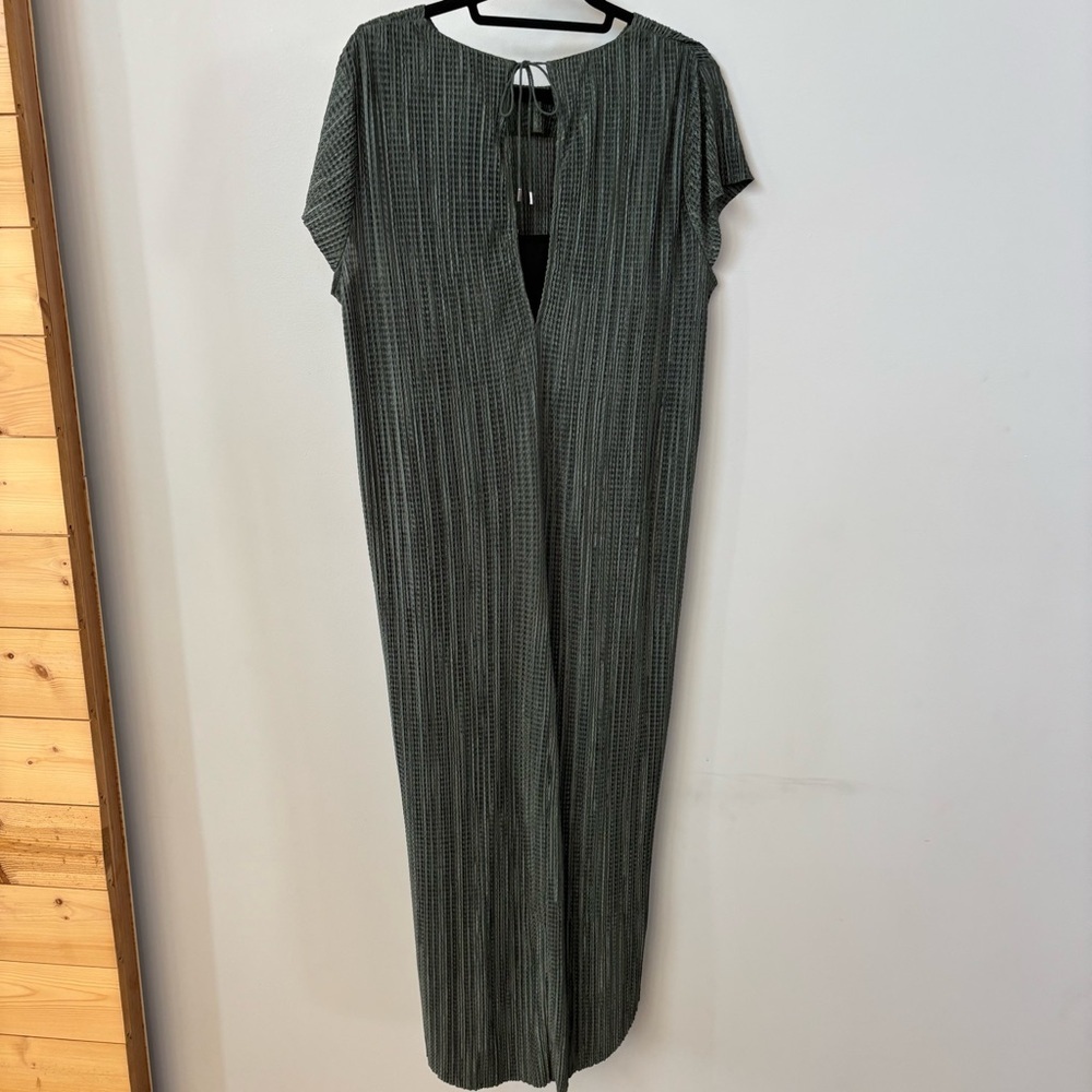 Sabina Musayev Textured Renaissance Green Maxi Dress Size M - Picture 12 of 14
